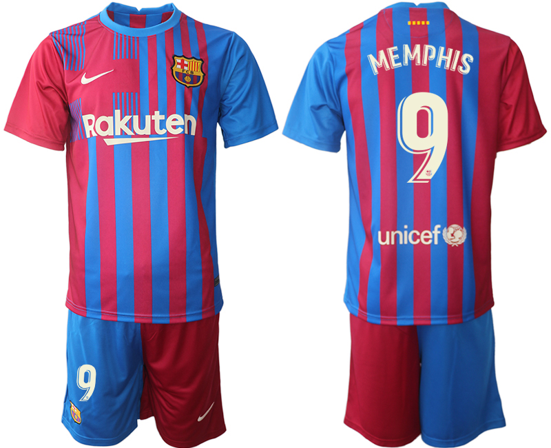 Men 2021-2022 Club Barcelona home red #9 Nike Soccer Jersey->juventus jersey->Soccer Club Jersey